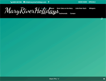 Tablet Screenshot of maryriverholidays.com